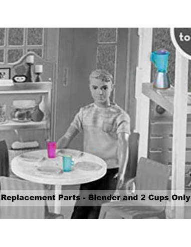 Piezas de Repuesto Barbie FXG57 - Licuadora y 2 Tazas