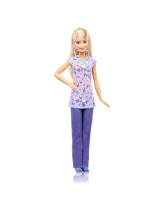 Muñeca Barbie Enfermera Mattel DVF57 con Estetoscopio