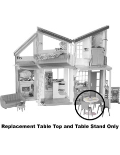 Repuesto Mesa y Soporte Barbie Casa Malibu FXG57 - Blanco 2