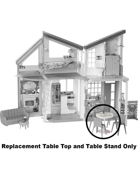 Repuesto Mesa y Soporte Barbie Casa Malibu FXG57 - Blanco