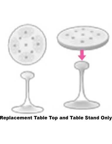 Repuesto Mesa y Soporte Barbie Casa Malibu FXG57 - Blanco