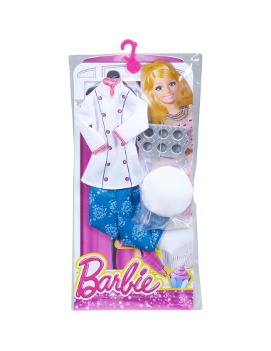 Ropa de Carrera para Muñeca Barbie Pastelera con Accesorios