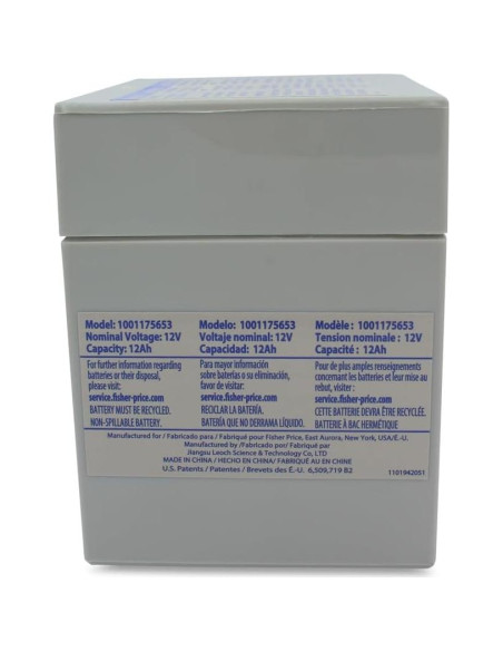 Batería AGM 12Ah Precision Técnica para Power Wheels Barbie Mustang