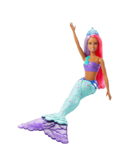 Muñeca Sirena Barbie Dreamtopia 30.48 cm Cabello Rosa y Púrpura