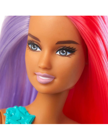 Muñeca Sirena Barbie Dreamtopia 30.48 cm Cabello Rosa y Púrpura