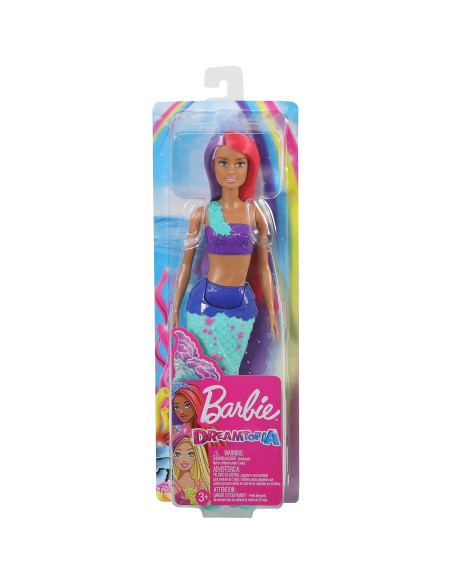Muñeca Sirena Barbie Dreamtopia 30.48 cm Cabello Rosa y Púrpura