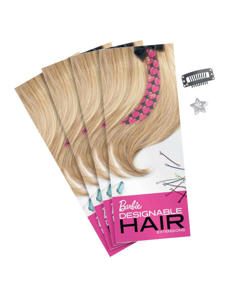 Paquete de Recarga de Extensiones de Cabello Barbie - 8 Piezas