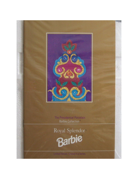 Muñeca Barbie Esplendor Real de Porcelana 1993 Edición Limitada