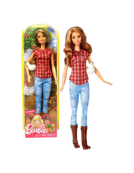 Muñeca Barbie Granjera Mattel 30.48 cm con Pollo