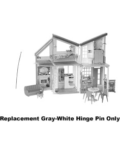 Pasador de Bisagra Gris-Blanco de Repuesto Barbie FXG57 2