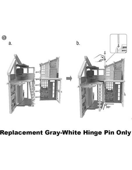 Pasador de Bisagra Gris-Blanco de Repuesto Barbie FXG57