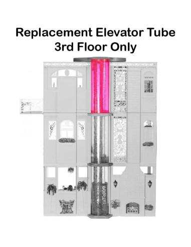 Tubo Elevador de Reemplazo Barbie X7949 3er Piso Original