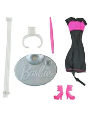 Piezas de Repuesto Barbie Y8178 - Vestido, Zapatos y Estilógrafo