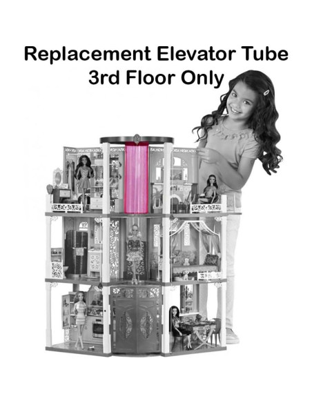Tubo Elevador de Reemplazo Barbie X7949 3er Piso Original