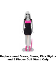 Piezas de Repuesto Barbie Y8178 - Vestido, Zapatos y Estilógrafo 2