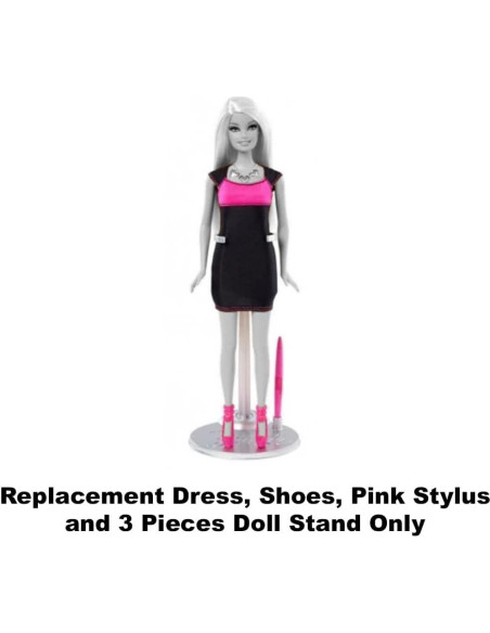 Piezas de Repuesto Barbie Y8178 - Vestido, Zapatos y Estilógrafo