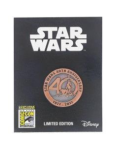 Pin de bronce coleccionable Star Wars 40 Aniversario SDCC 2017 2