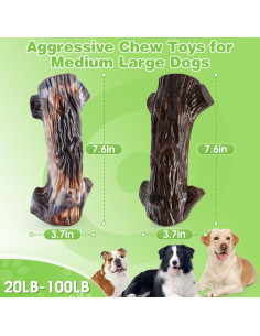 Juguetes para Perros Indestructibles Jeefome - 2 Paquetes 2