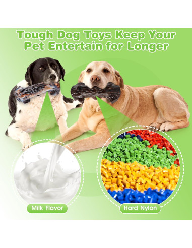 Juguetes para Perros Indestructibles Jeefome - 2 Paquetes