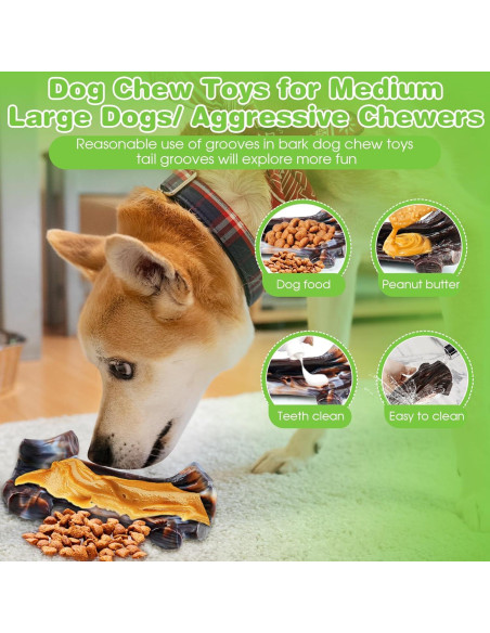 Juguetes para Perros Indestructibles Jeefome - 2 Paquetes