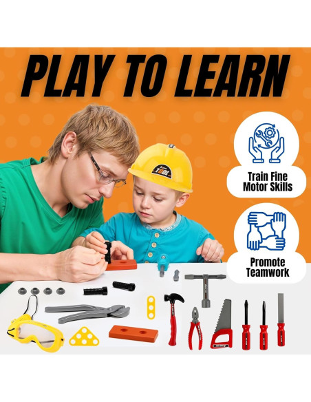 Juego de Herramientas para Niños 52 Piezas Liberty Imports