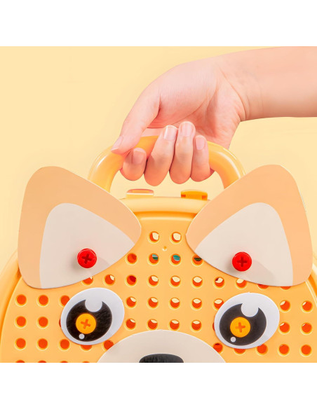 Juego de Caja de Herramientas TCARAIWEN 2 Piezas para Niños