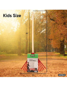 Rastrillo Infantil Superio Rojo - Herramienta Jardinería 3 Pzas 2