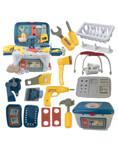 Juego de Herramientas Portátil Shape28 36 Piezas para Niños