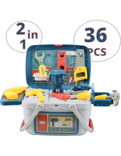 Juego de Herramientas Portátil Shape28 36 Piezas para Niños 2
