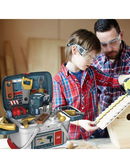 Juego de Herramientas Portátil Shape28 36 Piezas para Niños