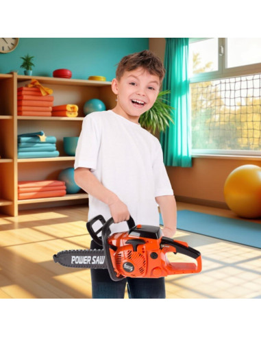 Sierra de Cadena de Juguete Hey! Play! 40,6 cm Naranja