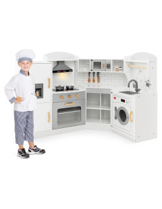 Juego de Cocina en Esquina Costzon Madera con Sonidos 41.9x29.2cm