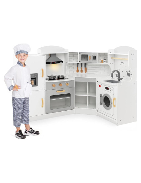 Juego de Cocina en Esquina Costzon Madera con Sonidos 41.9x29.2cm