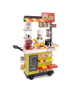 Juego de Cocina Interactivo POFJOEQ 88 Piezas Amarillo
