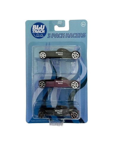 BluTrack Racers Paquete de 3 Coches Escala 1/64 Medianoche