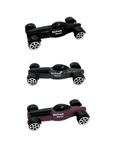 BluTrack Racers Paquete de 3 Coches Escala 1/64 Medianoche