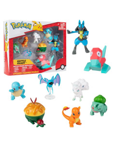 Conjunto de Figuras de Batalla Pokémon Jazwares 8 Piezas