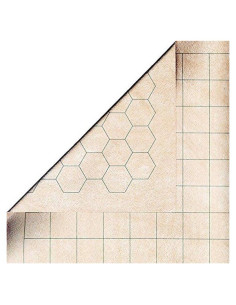 Chessex Megamat Vinilo RPG 88x122cm Reversible Cuadrados Hexágonos