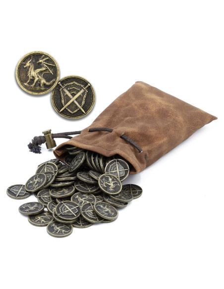 Monedas de Metal CASEMATIX 100 Piezas para Juegos RPG