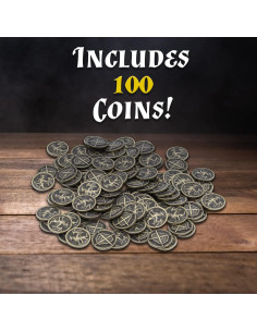 Monedas de Metal CASEMATIX 100 Piezas para Juegos RPG 2
