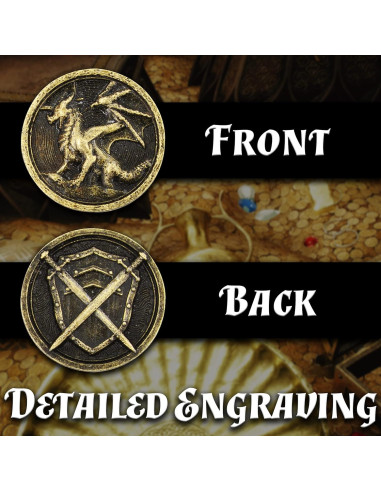 Monedas de Metal CASEMATIX 100 Piezas para Juegos RPG