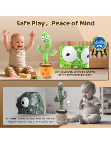 Juguete Cactus Hablante SANJOIN - Volumen Ajustable