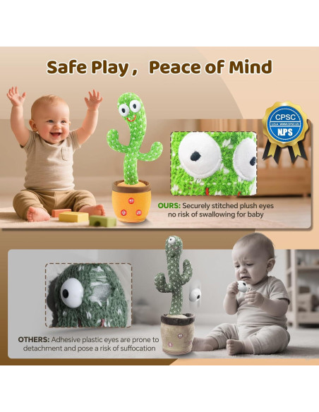 Juguete Cactus Hablante SANJOIN - Volumen Ajustable