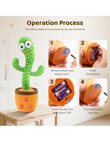 Juguete Cactus Hablante SANJOIN - Volumen Ajustable