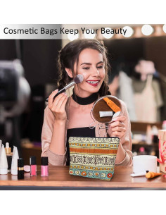 Bolsa Cosmética Kalygon Patrón Africano 23x18 cm Multiusos 2