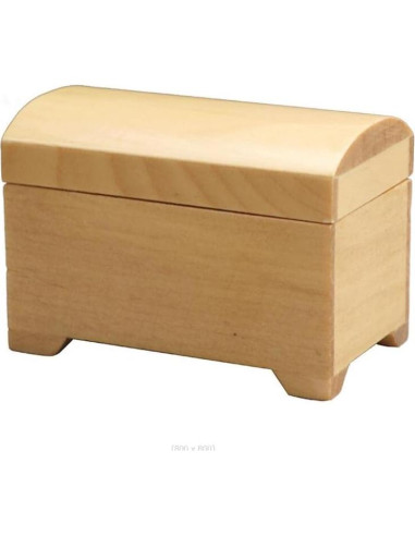 Casa de Muñecas Miniatura Armario Cofre del Tesoro Madera