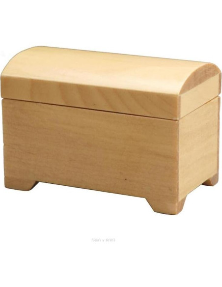 Casa de Muñecas Miniatura Armario Cofre del Tesoro Madera