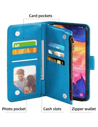 Funda Asuwish para Samsung Galaxy A10e con billetera y soporte