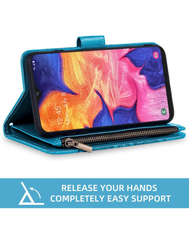 Funda Asuwish para Samsung Galaxy A10e con billetera y soporte