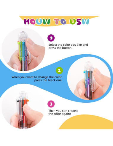 Bolígrafos Multicolor EWPJDK 0.5mm 30 Piezas para Oficina